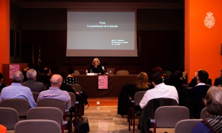 Janis Tomlinson. Conferencia inaugural simposio sobre el gusto V. Foto: José Garrido. Museo de Zaragoza.